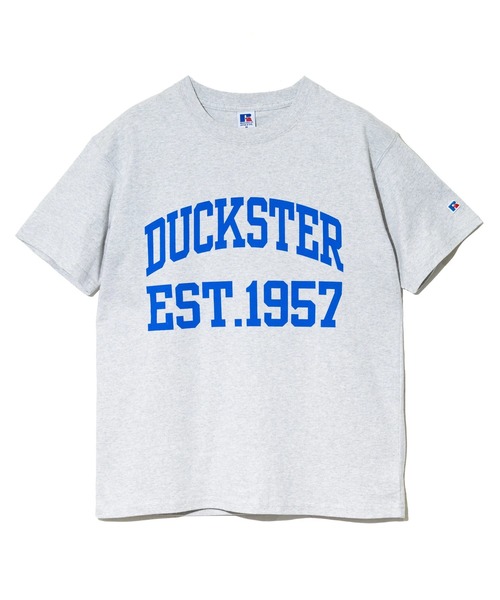 Russell Athletic（ラッセルアスレティック）の「Duckster/ダックスター　RIUSSEL ATHLETIC 別注TEE（カレッジビッグロゴ）（Tシャツ/カットソー・メンズ・ライトグレー/ホワイト/ブラック・MEDIUM/LARGE/X-LARGE）」の22枚目の写真
