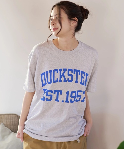 Russell Athletic（ラッセルアスレティック）の「Duckster/ダックスター　RIUSSEL ATHLETIC 別注TEE（カレッジビッグロゴ）（Tシャツ/カットソー・メンズ・ライトグレー/ホワイト/ブラック・MEDIUM/LARGE/X-LARGE）」の14枚目の写真