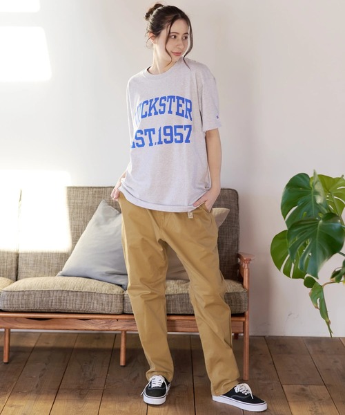 Russell Athletic（ラッセルアスレティック）の「Duckster/ダックスター　RIUSSEL ATHLETIC 別注TEE（カレッジビッグロゴ）（Tシャツ/カットソー・メンズ・ライトグレー/ホワイト/ブラック・MEDIUM/LARGE/X-LARGE）」の15枚目の写真