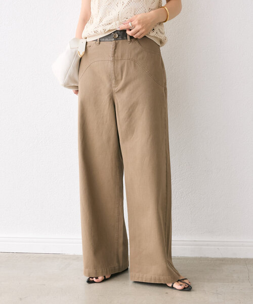 RIVE DROITE(リヴドロワ)の「【こなれ感抜群】カウボーイカットパンツ(その他パンツ・レディース・ブラウン/グレー・36/38)」の1枚目の写真