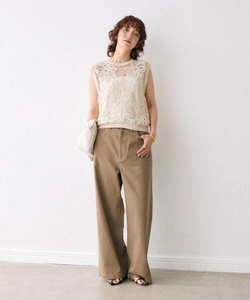 RIVE DROITE(リヴドロワ)の「【こなれ感抜群】カウボーイカットパンツ(その他パンツ・レディース・ブラウン/グレー・36/38)」の5枚目の写真