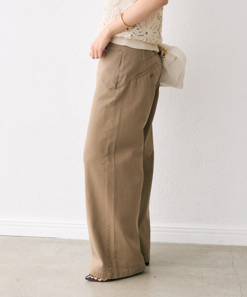 RIVE DROITE(リヴドロワ)の「【こなれ感抜群】カウボーイカットパンツ(その他パンツ・レディース・ブラウン/グレー・36/38)」の10枚目の写真