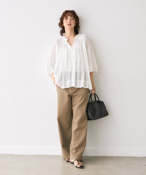 RIVE DROITE(リヴドロワ)の「【こなれ感抜群】カウボーイカットパンツ(その他パンツ・レディース・ブラウン/グレー・36/38)」の20枚目の写真