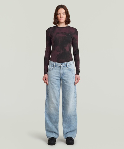 G-STAR(ジースター)の「CONTOR 3D LOOSE JEANS/立体裁断ワイドルーズジーンズ/L28(デニムパンツ・レディース・インディゴブルー・27inch)」の4枚目の写真