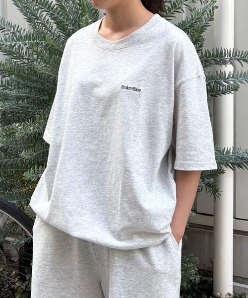 BROKEN BASE(ブロークンベース)の「ステッチロゴ T-shirt setup(Tシャツ/カットソー・メンズ・ブラック系/ネイビー/オフホワイト・LARGE/MEDIUM)」の21枚目の写真