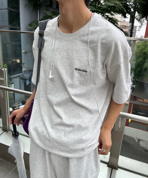 BROKEN BASE(ブロークンベース)の「ステッチロゴ T-shirt setup(Tシャツ/カットソー・メンズ・ブラック系/ネイビー/オフホワイト・LARGE/MEDIUM)」の14枚目の写真