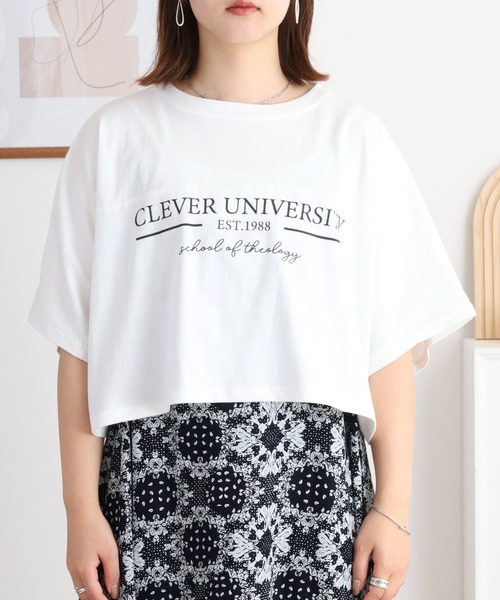 atONE（アットワン）の「レーヨンキャミOP＋小花柄天竺Tシャツアンサンブル（ワンピース・レディース・ネイビー/アイボリー・3L/M/LL/L）」の14枚目の写真