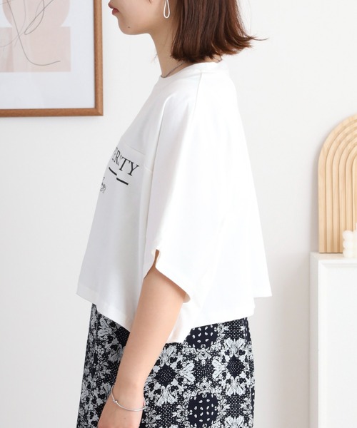 atONE（アットワン）の「レーヨンキャミOP＋小花柄天竺Tシャツアンサンブル（ワンピース・レディース・ネイビー/アイボリー・3L/M/LL/L）」の13枚目の写真