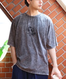 ８(eight) | グランジ加工刺繍Tシャツ(Tシャツ/カットソー)