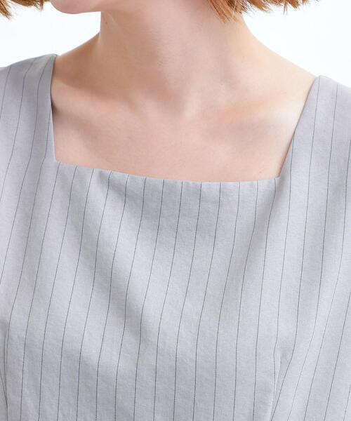 grove（グローブ）の「1枚でお洒落見え ストライプドッキングサロペット（サロペット/オーバーオール・レディース・ブラック/ライトグレー系2・03/02/04/01/05）」の7枚目の写真