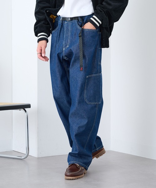 Gramicci(グラミチ)の「【GRAMICCI】ROCK SLIDE DENIM PANT(デニムパンツ・メンズ・インディゴブルー/ライトブルー・XL/L/M)」の1枚目の写真