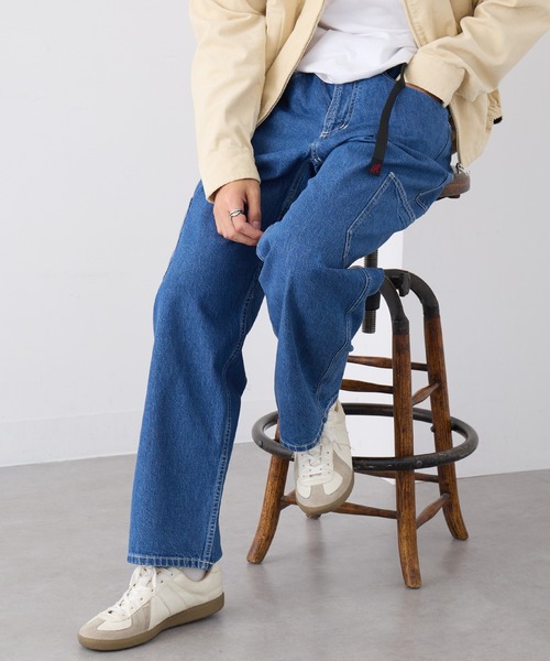 Gramicci(グラミチ)の「【GRAMICCI】ROCK SLIDE DENIM PANT(デニムパンツ・メンズ・インディゴブルー/ライトブルー・XL/L/M)」の4枚目の写真