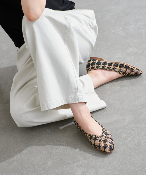 ルタロン　バレエシューズ LE TALON（ルタロン）の「ストラッププリーツバレエ（バレエ