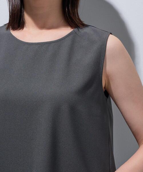 tシャツ 「接触冷感／UVケア／SETUP可能」エアリージョーゼット ノースリーブトップス レディース 接触冷感／UVケア／SETUP可能】エアリージョーゼット