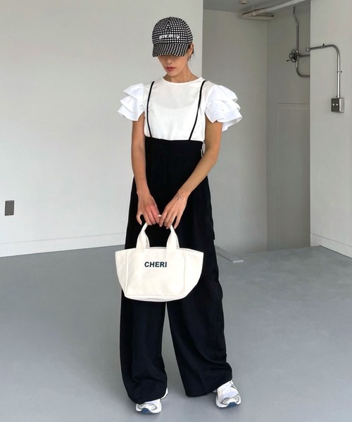 CHERI since1985(シェリ)の「袖フリルフェアリートップス(Tシャツ/カットソー・レディース・グレー/ホワイト・FREE)」の15枚目の写真