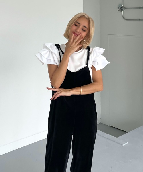 CHERI since1985(シェリ)の「袖フリルフェアリートップス(Tシャツ/カットソー・レディース・グレー/ホワイト・FREE)」の19枚目の写真