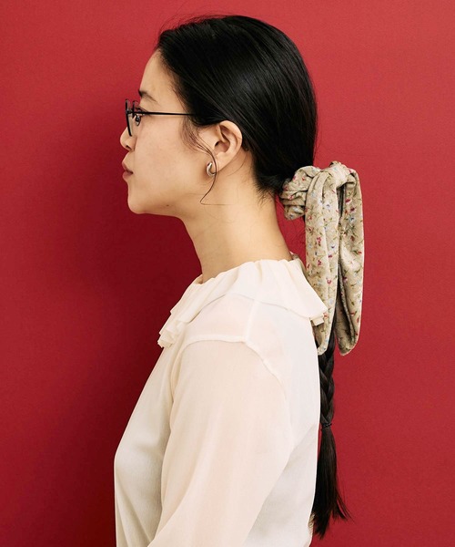 fig London(フィグロンドン)の「Elise chouchou(シュシュ・レディース・ブラック/ベージュ・FREE)」の21枚目の写真