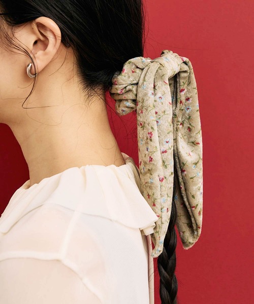 fig London(フィグロンドン)の「Elise chouchou(シュシュ・レディース・ブラック/ベージュ・FREE)」の3枚目の写真