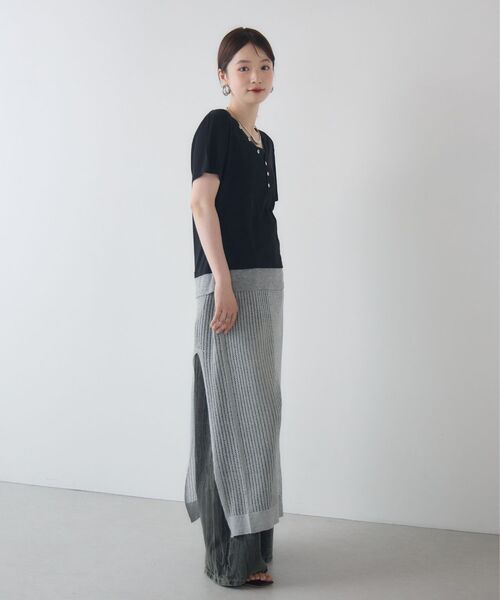 kivi(キヴィ)の「fake layered tops(Tシャツ/カットソー・レディース・グレー系その他/ブラック/ブラウン・FREE)」の11枚目の写真