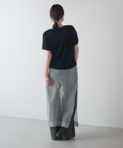kivi(キヴィ)の「fake layered tops(Tシャツ/カットソー・レディース・グレー系その他/ブラック/ブラウン・FREE)」の12枚目の写真