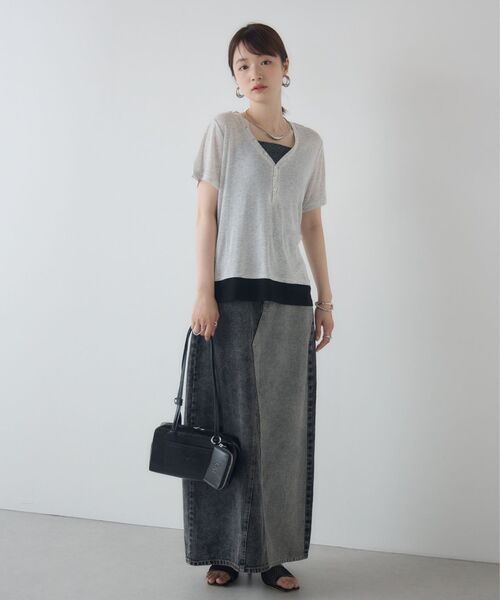 kivi(キヴィ)の「fake layered tops(Tシャツ/カットソー・レディース・グレー系その他/ブラック/ブラウン・FREE)」の17枚目の写真