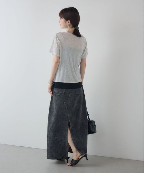 kivi(キヴィ)の「fake layered tops(Tシャツ/カットソー・レディース・グレー系その他/ブラック/ブラウン・FREE)」の19枚目の写真