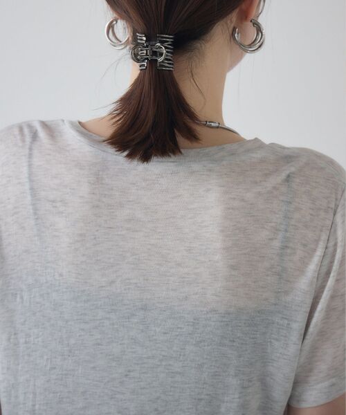 kivi(キヴィ)の「fake layered tops(Tシャツ/カットソー・レディース・グレー系その他/ブラック/ブラウン・FREE)」の4枚目の写真