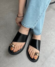 DouDou | GOLDリングトングサンダル(サンダル)