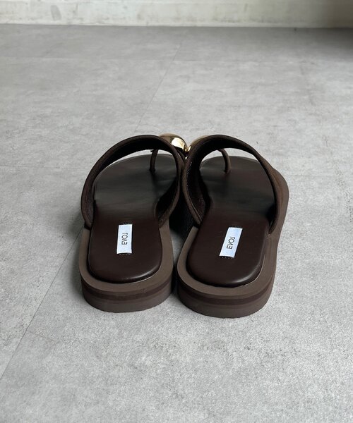 DouDou（ドゥドゥ）の「GOLDリングトングサンダル（サンダル・レディース・ブラウン/ブラック・X-LARGE/SMALL/LARGE/MEDIUM）」の11枚目の写真