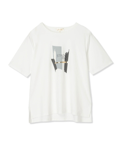 A/C DESIGN BY ALPHA CUBIC(エーシーデザインバイアルファキュービック)の「【接触冷感・UVカット】グラフィックTシャツ(Tシャツ/カットソー・レディース・オフホワイト/ライトグレー・M/L/LL)」の15枚目の写真
