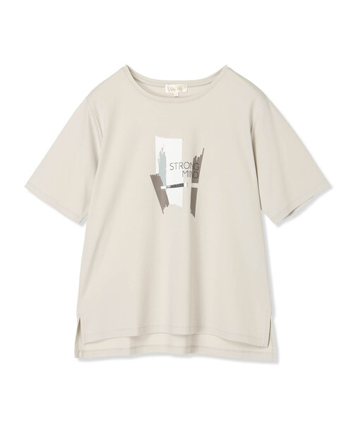 A/C DESIGN BY ALPHA CUBIC(エーシーデザインバイアルファキュービック)の「【接触冷感・UVカット】グラフィックTシャツ(Tシャツ/カットソー・レディース・オフホワイト/ライトグレー・M/L/LL)」の16枚目の写真