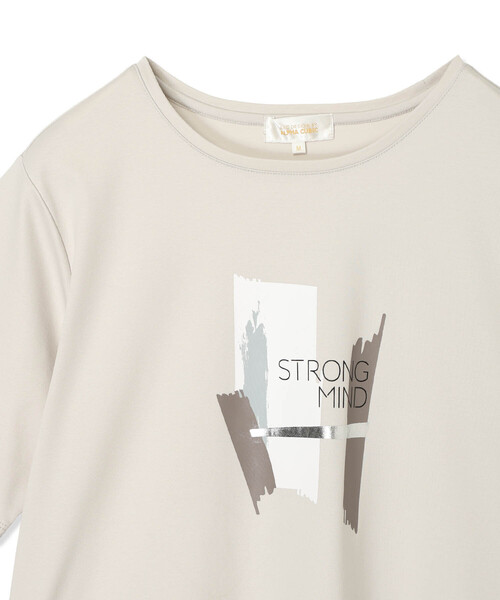 A/C DESIGN BY ALPHA CUBIC(エーシーデザインバイアルファキュービック)の「【接触冷感・UVカット】グラフィックTシャツ(Tシャツ/カットソー・レディース・オフホワイト/ライトグレー・M/L/LL)」の18枚目の写真