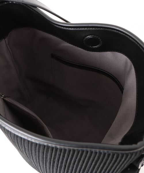 Jewelna Rose（ジュエルナローズ）の「JEWELNA by Jewelna Rose ニットトートバッグ A4 16283（トートバッグ・レディース・グレー/ブラック/アイボリー・FREE）」の7枚目の写真