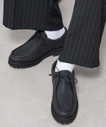 HAUS（ハウス）の「【HAUS】CHUNKY SOLE TYROLEAN SHOES チャンキーソール厚底チロリアンシューズ（モカシン/デッキシューズ）」