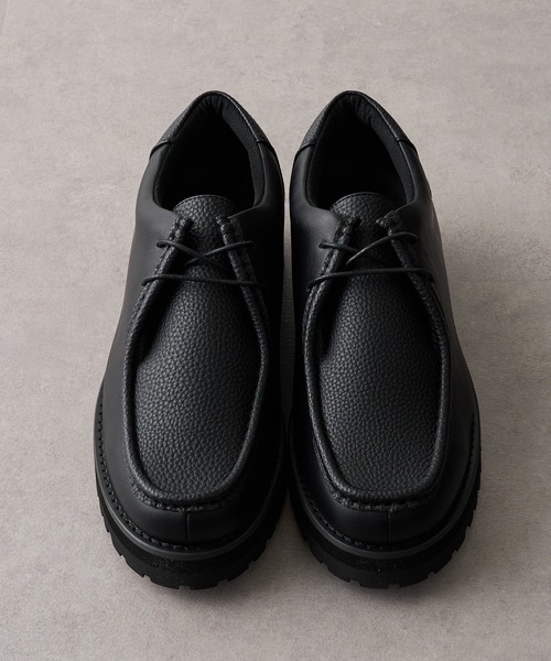 HAUS(ハウス)の「【HAUS】CHUNKY SOLE TYROLEAN SHOES チャンキーソール厚底チロリアンシューズ(モカシン/デッキシューズ・メンズ・ブラック系1/ブラック系その他2・S/M/L/LL)」の5枚目の写真