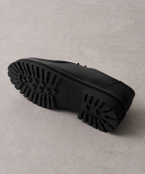 HAUS(ハウス)の「【HAUS】CHUNKY SOLE TYROLEAN SHOES チャンキーソール厚底チロリアンシューズ(モカシン/デッキシューズ・メンズ・ブラック系1/ブラック系その他2・S/M/L/LL)」の8枚目の写真