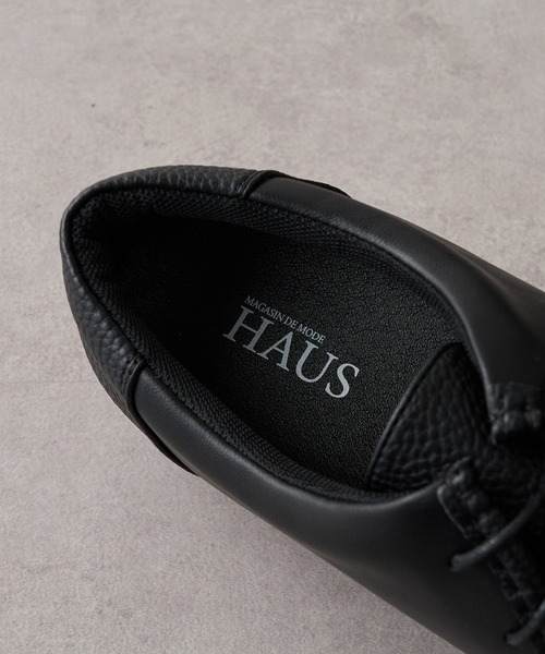 HAUS(ハウス)の「【HAUS】CHUNKY SOLE TYROLEAN SHOES チャンキーソール厚底チロリアンシューズ(モカシン/デッキシューズ・メンズ・ブラック系1/ブラック系その他2・S/M/L/LL)」の7枚目の写真