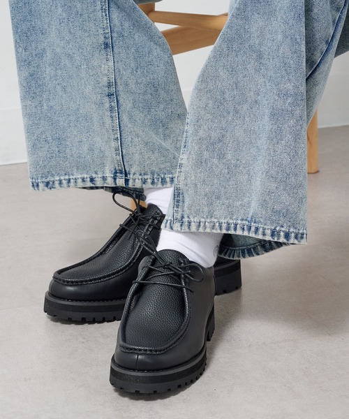 HAUS(ハウス)の「【HAUS】CHUNKY SOLE TYROLEAN SHOES チャンキーソール厚底チロリアンシューズ(モカシン/デッキシューズ・メンズ・ブラック系1/ブラック系その他2・S/M/L/LL)」の10枚目の写真