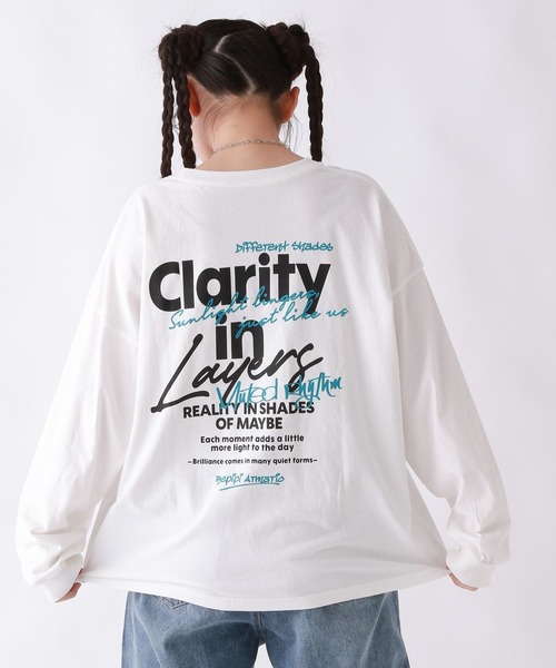 repipi armario（レピピ アルマリオ）の「AcidWashルーズロンT（Tシャツ/カットソー・キッズ・ブラック系2/ブラック系3/ブラック系1/ホワイト系2/ホワイト系1/ホワイト系3/ピンク・SMALL/LARGE/MEDIUM）」の4枚目の写真