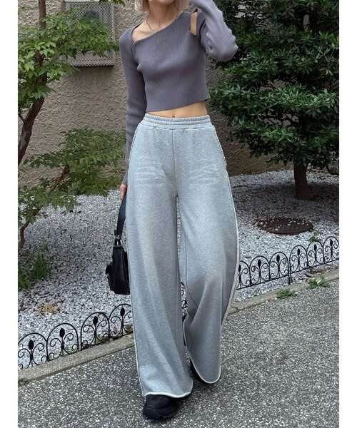 EMODA（エモダ）の「スキンラインニット（ニット/セーター・レディース・ピンク/ホワイト/ブラック/グレー・FREE）」の6枚目の写真