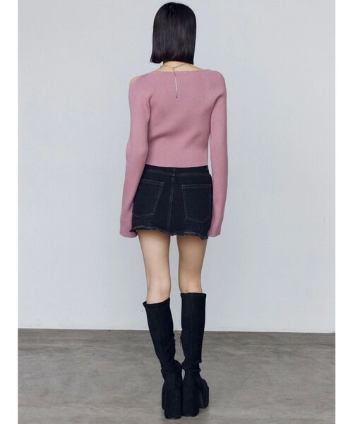 EMODA（エモダ）の「スキンラインニット（ニット/セーター・レディース・ピンク/ホワイト/ブラック/グレー・FREE）」の20枚目の写真