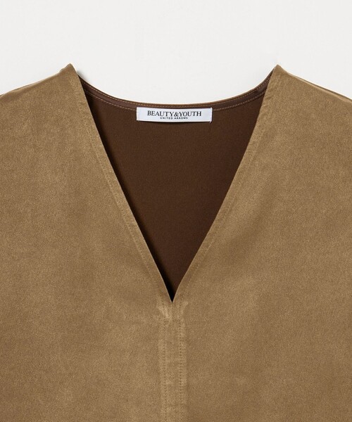 BEAUTY&YOUTH UNITED ARROWS◆トップス/--/ポリエステル/無地/1613-199-3616 BEAUTY&YOUTH UNITED ARROWS(ビューティーアンドユース