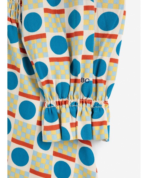 BOBO CHOSES(ボボショーズ)の「Geometric Scacs all over dress(ワンピース・キッズ・オフホワイト・4-5YEAR/2-3YEAR/6-7YEAR/8-9y/10-11y/12-13y)」の4枚目の写真