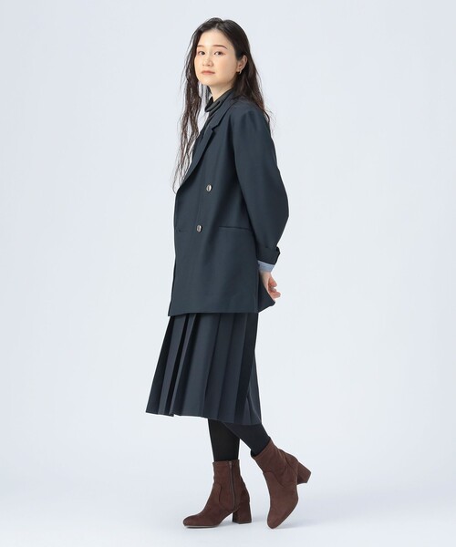 BEAMS HEART(ビームスハート)の「プリーツ ミディ スカート(スカート・レディース・グレー/ネイビー・FREE)」の7枚目の写真