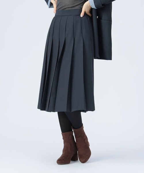 BEAMS HEART(ビームスハート)の「プリーツ ミディ スカート(スカート・レディース・グレー/ネイビー・FREE)」の10枚目の写真