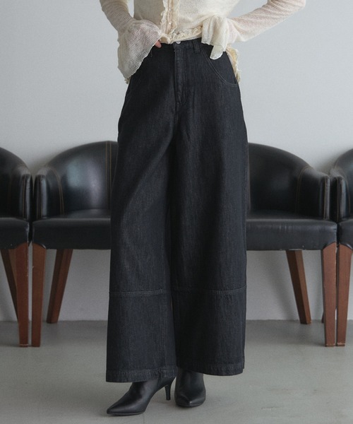 ZOZO限定】ワイドシルエットバギーパンツ（デニムパンツ