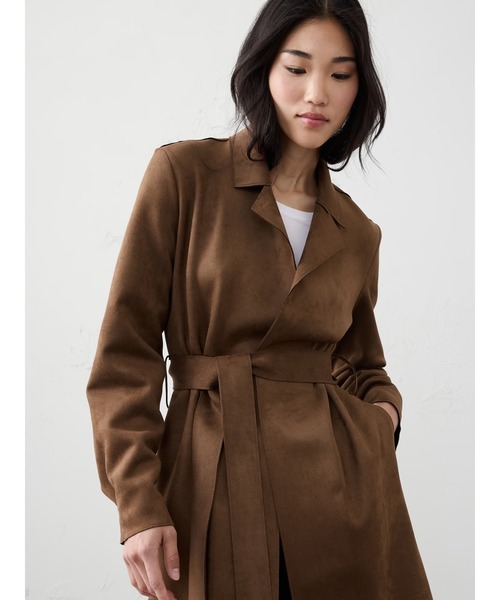 BANANA REPUBLIC FACTORY STORE ヴィーガンスエード ロングラップ