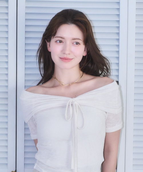 mellowneon(メロウネオン)の「ループチョーカーネックレス(ネックレス・レディース・シルバー/ゴールド・FREE)」の9枚目の写真