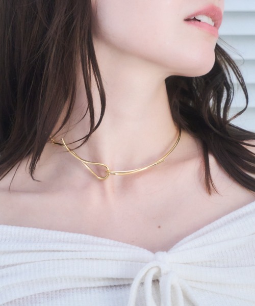 mellowneon(メロウネオン)の「ループチョーカーネックレス(ネックレス・レディース・シルバー/ゴールド・FREE)」の5枚目の写真