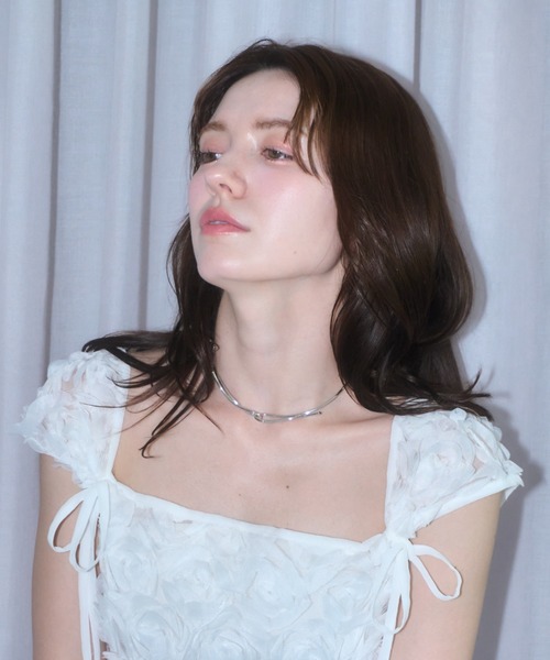 mellowneon(メロウネオン)の「ループチョーカーネックレス(ネックレス・レディース・シルバー/ゴールド・FREE)」の10枚目の写真